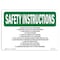 Signmission OSHA Sign, Suggested Lock-Out Procedure 1. Announce, 10in X 7in Alum, 7" W, 10" L, Landscape OS-SI-A-710-L-11455 - alternate 1